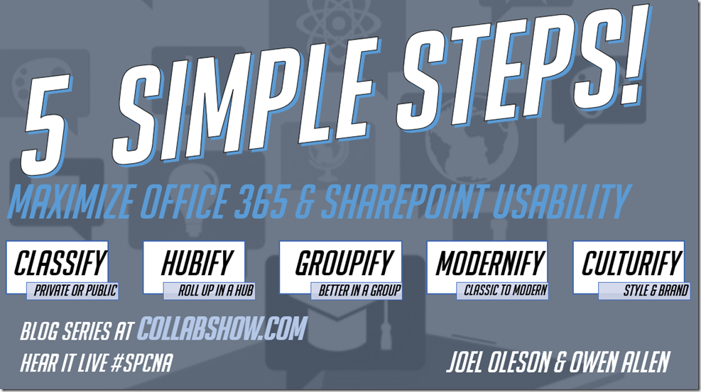 5 Simple Steps to Maximize Office 365 and SharePoint Usability